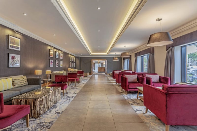 The foyer at the Silverbirch Hotel, Omagh 