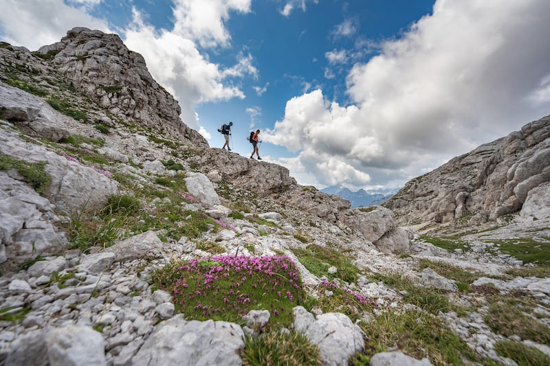 Hikers in the Julian Alps (Jost Gantar/slovenia.info/PA))