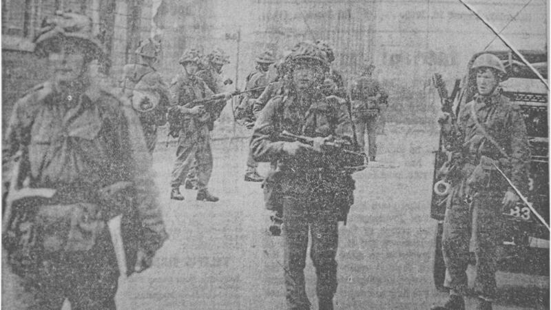 Images carried in the Irish News from August 1969 