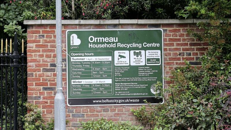 Recycling centres are to reopen from Monday. Picture by Mal McCann
