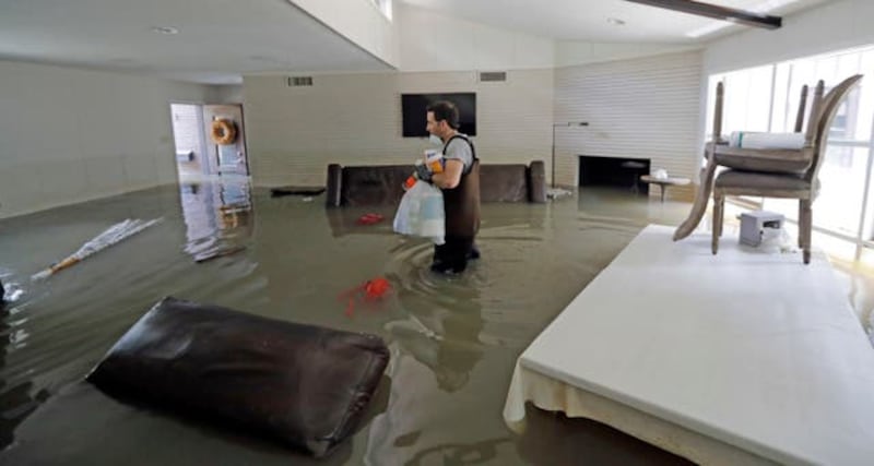 Water-logged home in Houston (David J. Phillip/AP)