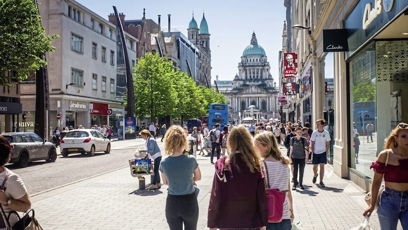 Northern Ireland&#39;s high streets enjoyed increased footfall in March, according to new industry data 