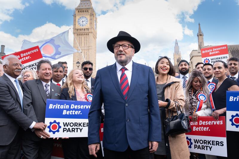 George Galloway has previously represented seats in Glasgow, east London and Bradford