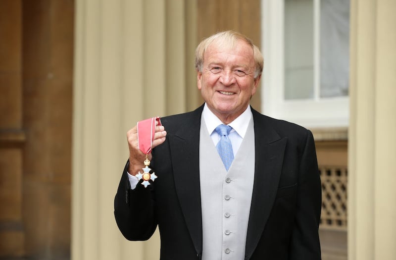 Francis Lee after receiving a CBE