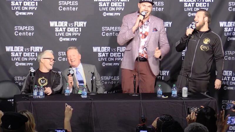 Tyson Fury has previous when it comes to singing after boxing matches.