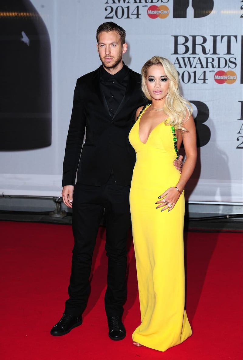 Calvin Harris and Rita Ora in 2014 (