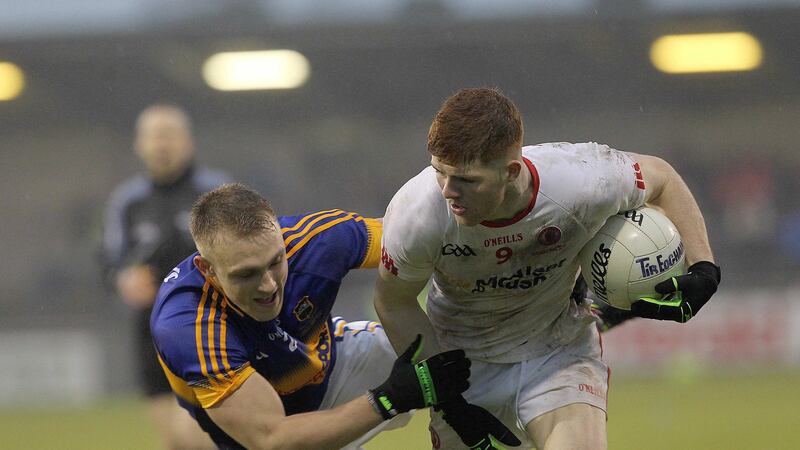 Cathal McShane was in impressive form for the Tyrone U21s last weekend &nbsp;