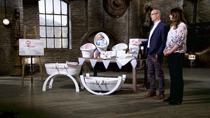 Schnuggle founders Adam and Sinead Murphy, who have secured a major Asian export deal. The pair are pictured during their appearance on BBC&#39;s Dragons Den last year 