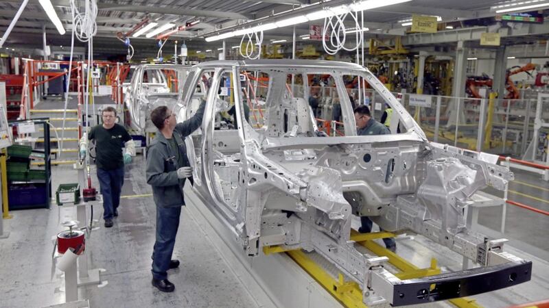 Aluminium-bodied Range Rovers in production at the Jaguar Land Rover plant at Solihull, where 4,500 job losses were announced a couple of weeks ago, in part driven by the slowdown in demand in China 