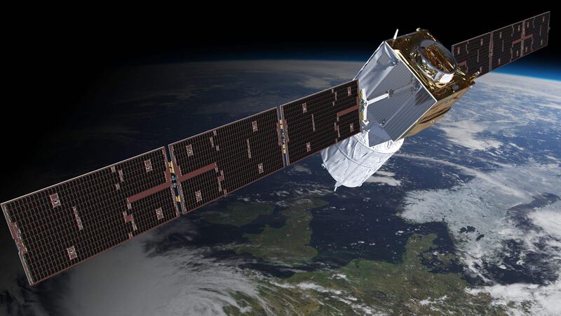 Artist’s impression of the Aeolus satellite (ESA/ATG medialab)