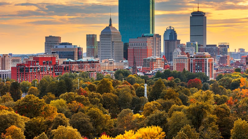 The striking skyline of Boston, Massachusetts