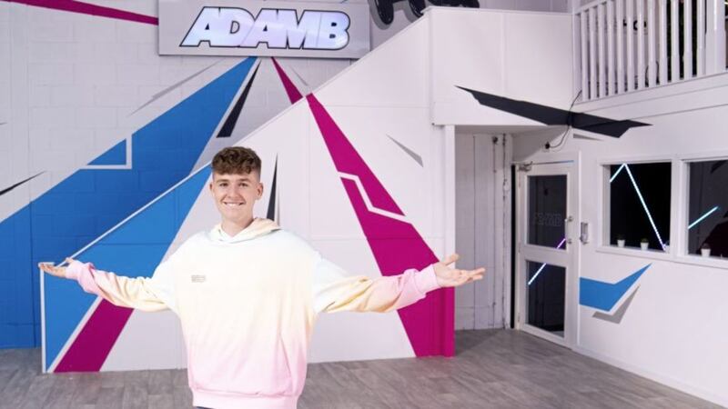 Derry YouTube star, Adam B has created a studio to launch his new Saturday live show.  