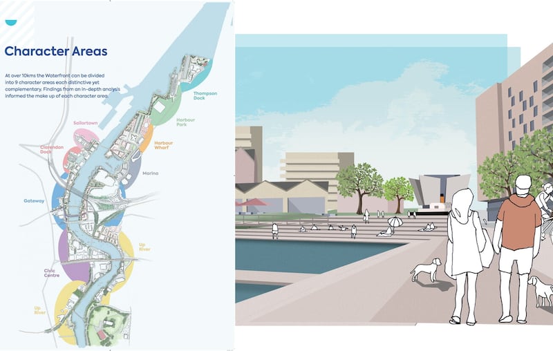The new framework proposes nine &#39;character areas&#39; for Belfast&#39;s waterfront areas.