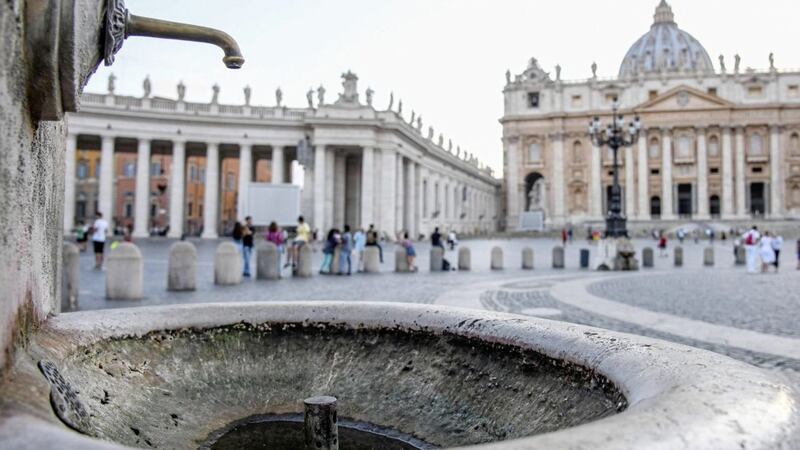 The Vatican said it is shutting off all its fountains, including those in St. Peter&#39;s Square, because of Italy&#39;s drought. Picture by AP 