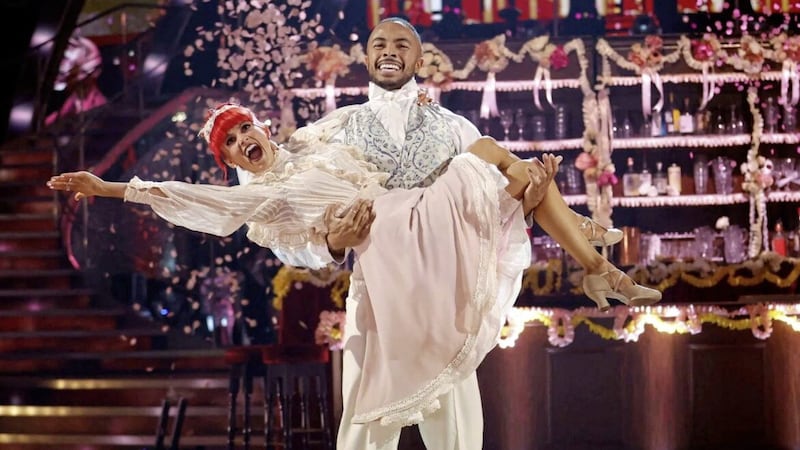 Tyler West and Dianne Buswell competing on Strictly Come Dancing 