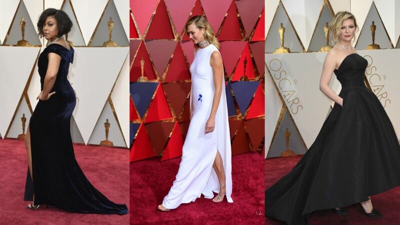 Kirsten, Karlie and Taraji in capes, gowns and glitter on the Oscars red carpet