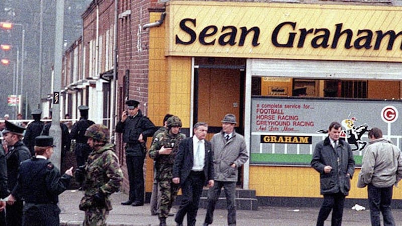 Five people were killed at Sean Graham bookmakers on the Ormeau Road in south Belfast in 1992 