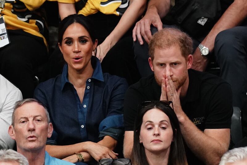 Meghan and Harry during the Invictus Games in Dusseldorf