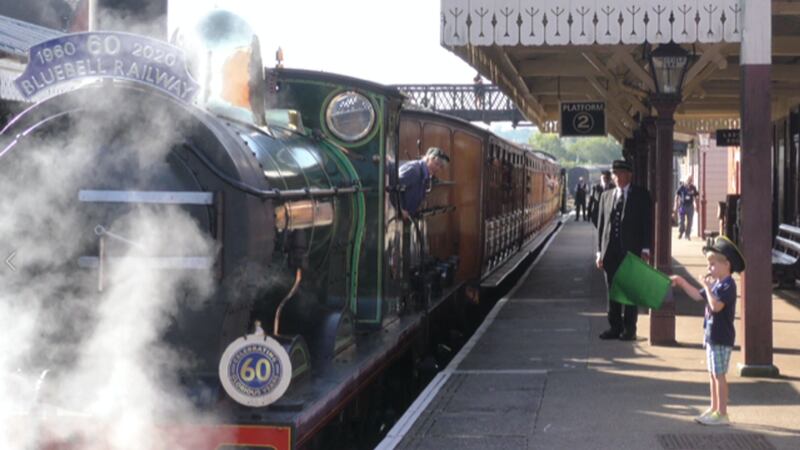 Delighted Alex Venton was given a VIP tour of the Bluebell Railway.