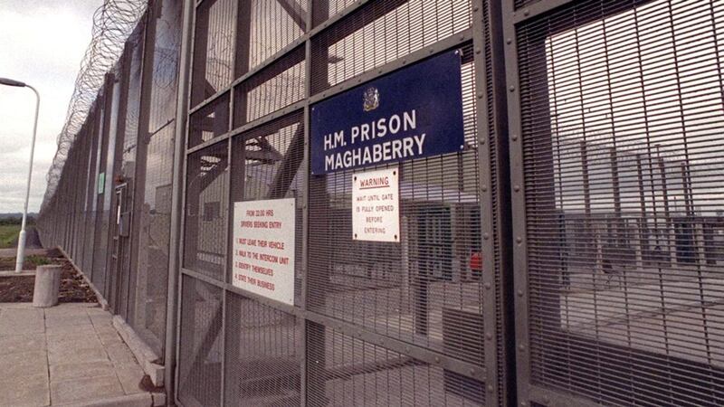 A female officer was injured at Maghaberry prison yesterday. Picture by Pacemaker 