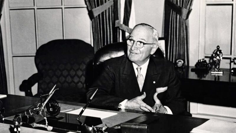 US President Harry S Truman coined the phrase &#39;the buck stops here&rsquo; and kept a sign with the phrase on his desk in the Oval Office 