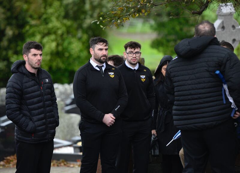 Members of Ballycran GAA club attended Dawn's funeral. Picture by Mark Marlow
