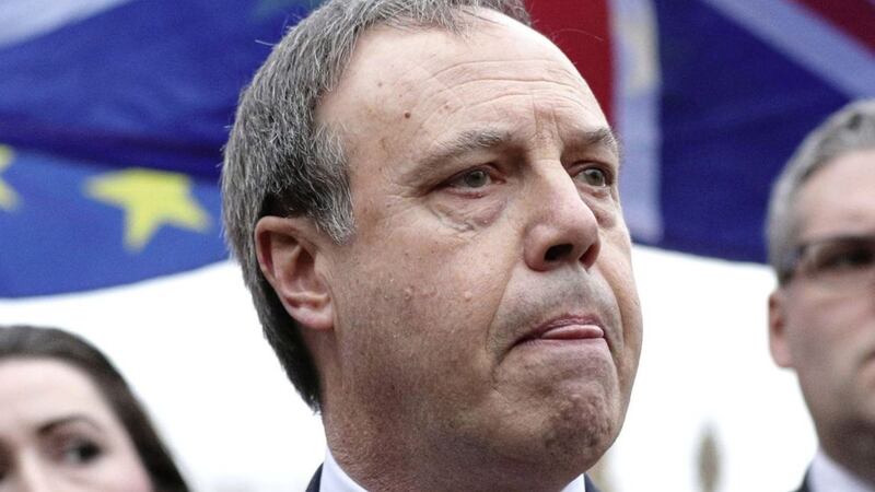 DUP deputy leader Nigel Dodds said Ireland is already divided by a currency border. Picture by Jonathan Brady/PA Wire