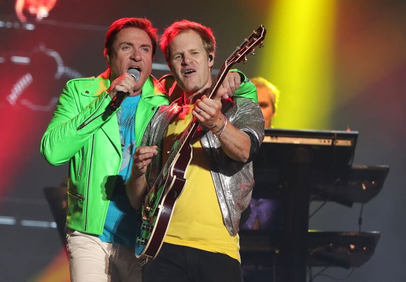Simon Le Bon and Andy Taylor of Duran Duran (Niall Carson/PA)