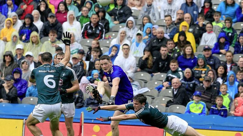 Conor McManus launches another score in this summer&#39;s All-Ireland series 