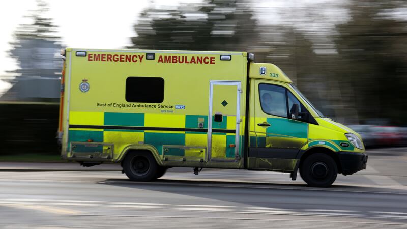 Two people are dead after a collision between a car and an ambulance transporting an elderly man in Suffolk
