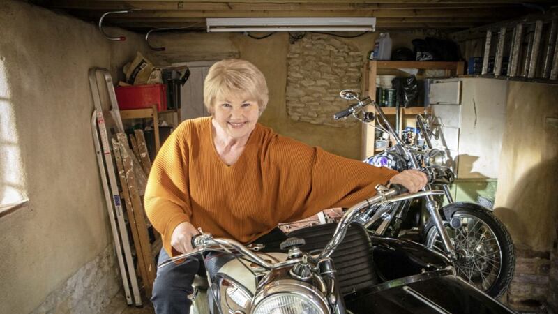 Annette Badland &ndash; sitting on a powerful motorbike might be a bit of thrill for Fleur 