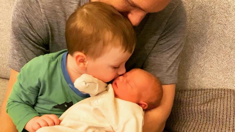 John McAreavey and his wife Tara have announced the birth of their second child - a baby girl called Lily. Photo: Twitter