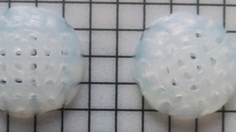 4D breast implants created using smart materials programmed to fit to patients' bodies and release cancer-fighting drugs.