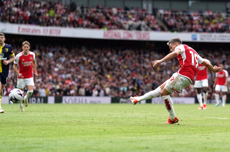 Arsenal’s Leandro Trossard made it 2-0