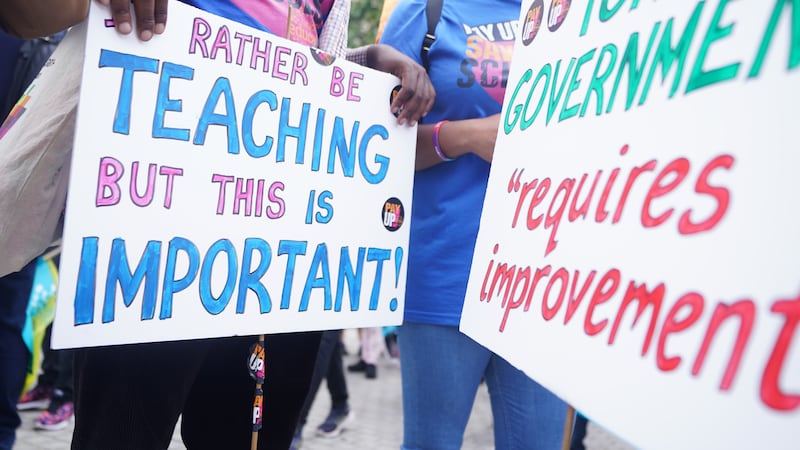 Teachers have been demanding improved pay and conditions
