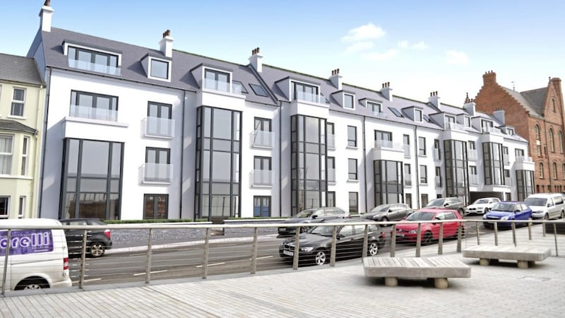 The new West Quays development at Kerr Street inn Portrush  