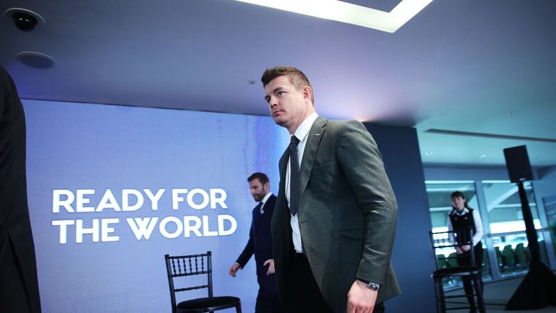 Brian O'Driscoll at the Aviva Stadium in Dublin on Tuesday for the announcement of details for Ireland's bid to host the 2023 Rugby World Cup<br />Picture by PA