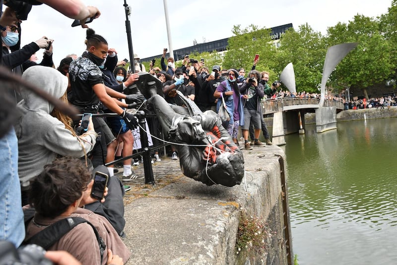 The statue was thrown into the harbour on June 7 (Ben Birchall/PA)