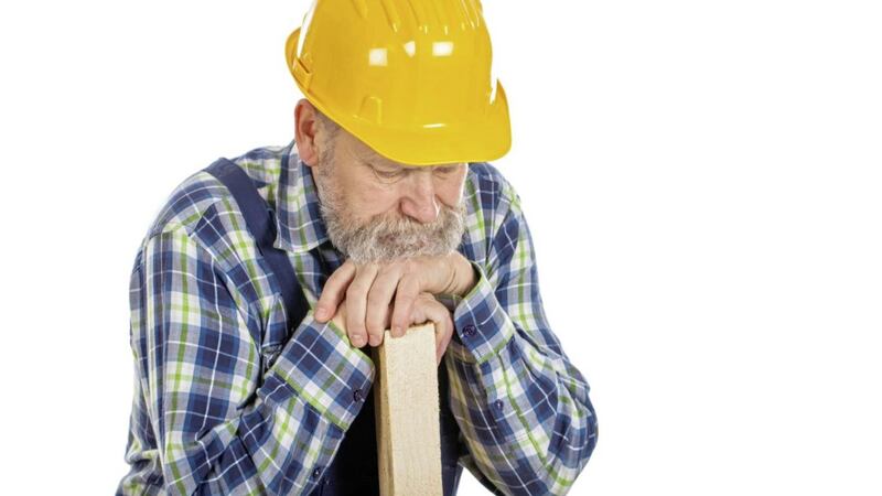 Men in the building industry usually retire at 62, on average, according to new research 