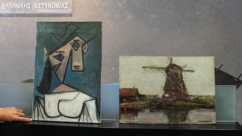 Picasso’s Woman’s Head and a work by the Dutch master Piet Mondrian, Stammer Mill With Summer House, were stolen in January 2012.