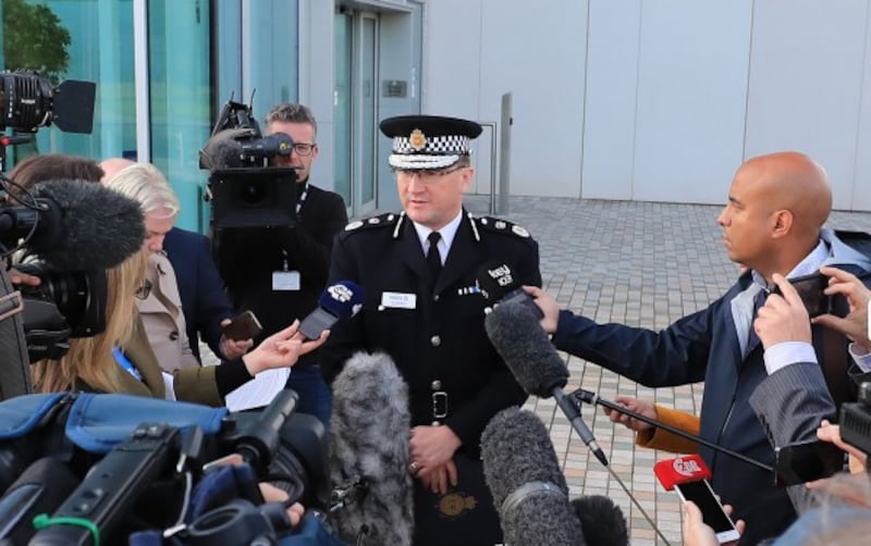 Greater Manchester police chief constable Ian Hopkins releases a statement