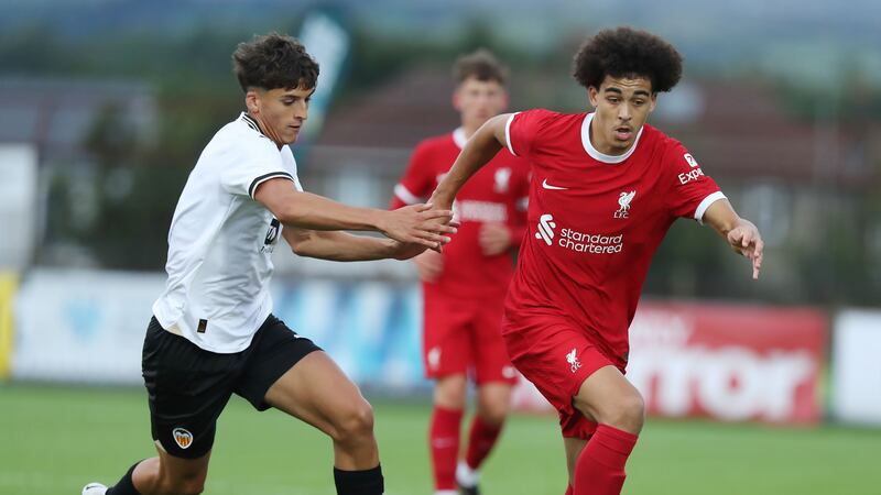 Valencia held Liverpool to a 1-1 draw in the opening round of Elite section of SuperCupNI 2023