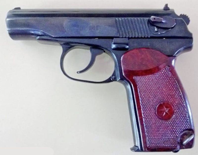 A Makarov handgun of the type used to kill former IRA commander Gerard Jock Davison 