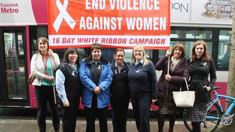Unite, Translink and Women&#39;s Aid have come together to support the campaign to end violence to women 
