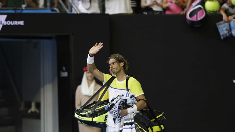 Rafael Nadal bids goodbye to the Australian Open after his defeat to Fernando Verdasco at the Rod Laver Arena in Melbourne on Tuesday<br />Picture by AP&nbsp;