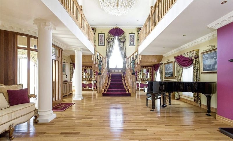 Donegal Shore House is entered through a luxurious reception hall. 