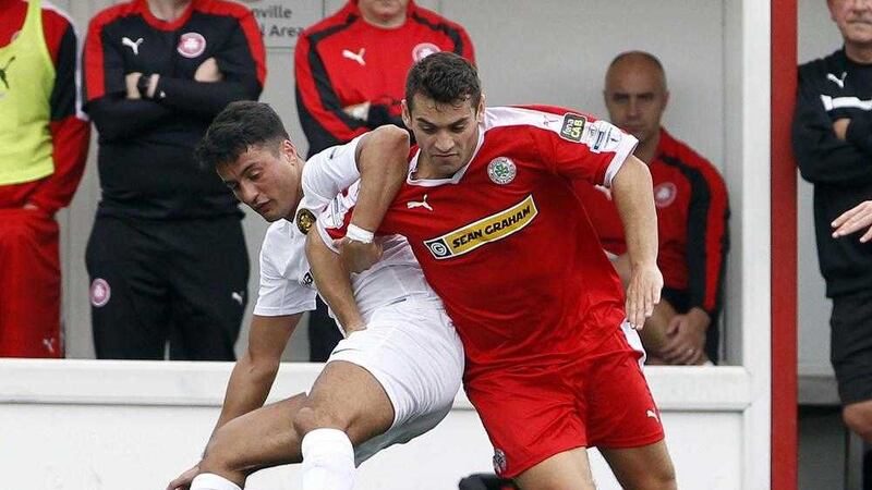 Davy McDaid has scored 18 goals for Cliftonville this season 