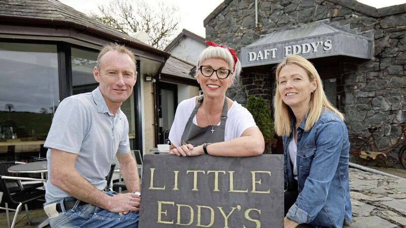 Aaron Stronge, Daft Eddy&rsquo;s owner; Maggie Jardine, Little Eddy&rsquo;s manager; and Tamara MacLeod, Daft Eddy&rsquo;s owner 