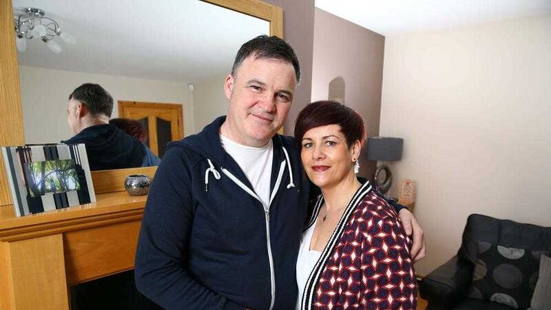 Co Down man William Newell, pictured with his wife Amanda, suffered a heart attack in October 2015 