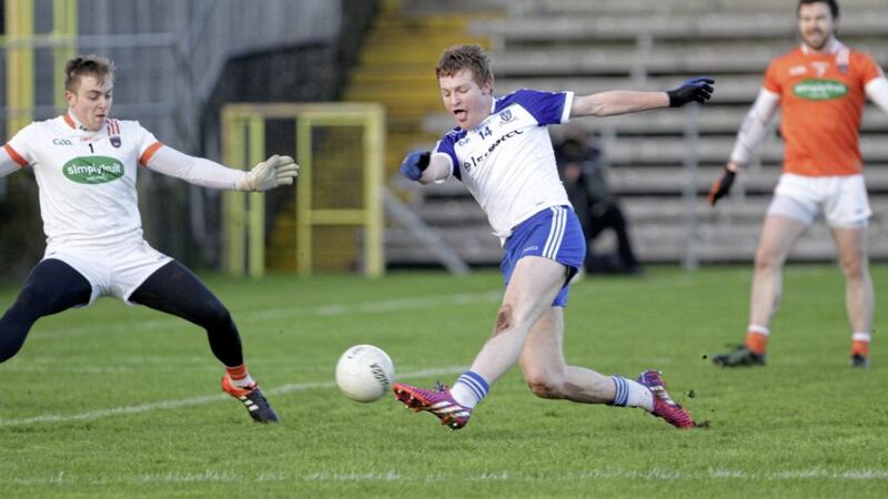 Barry McGinn was a late substitute in Monaghan&#39;s Allianz Football League draw with Cavan earlier this month, but won&#39;t feature for the Farney county again this year after suffering cruciate ligament damage 